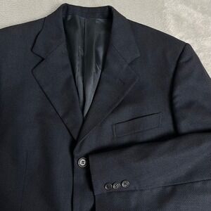 Ermenegildo Zegna Soft Blazer Men Size 42 Navy Blue Suit Jacket Sport Coat